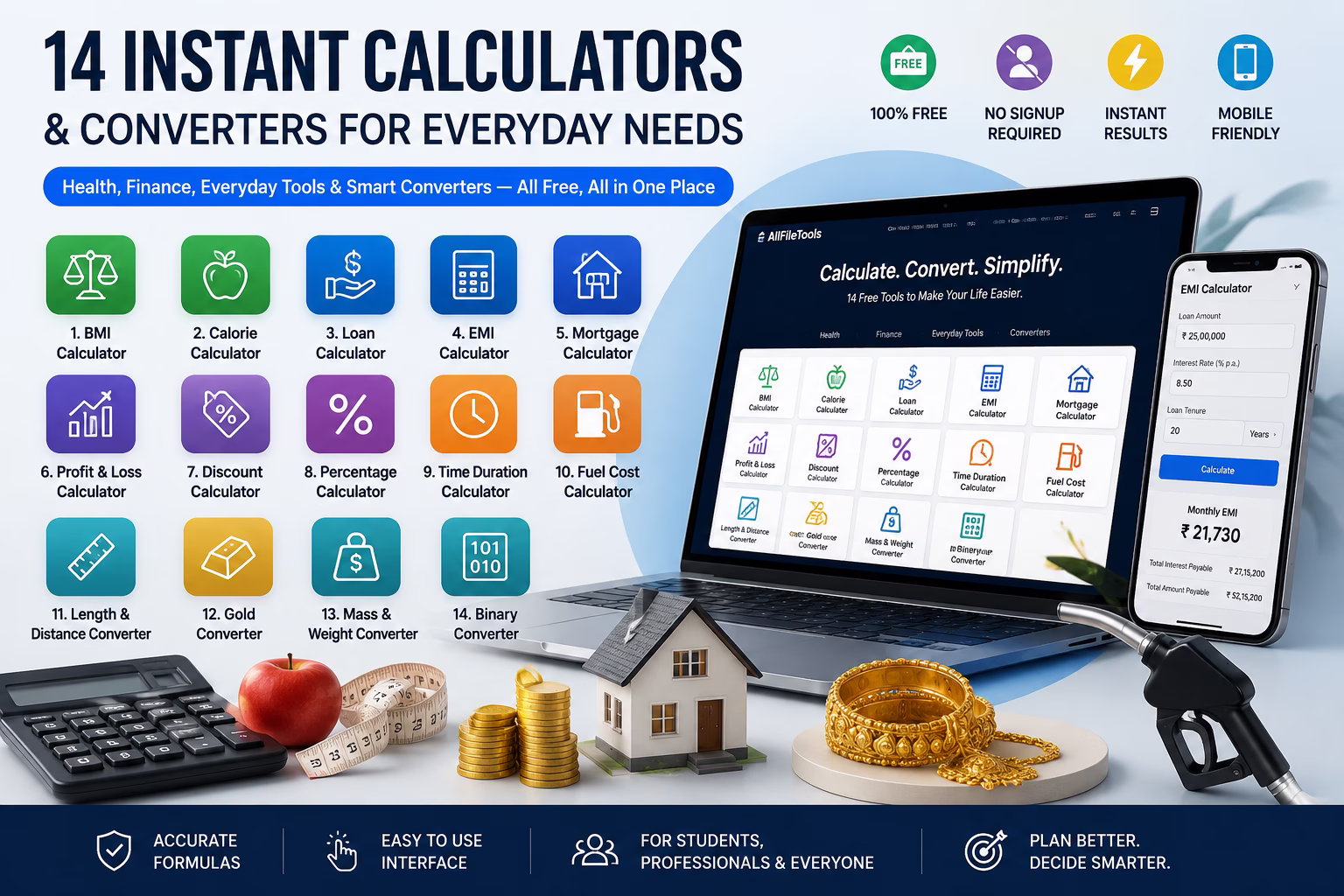 14 Free Online Calculator Tools That Save Your Time — All in One Place