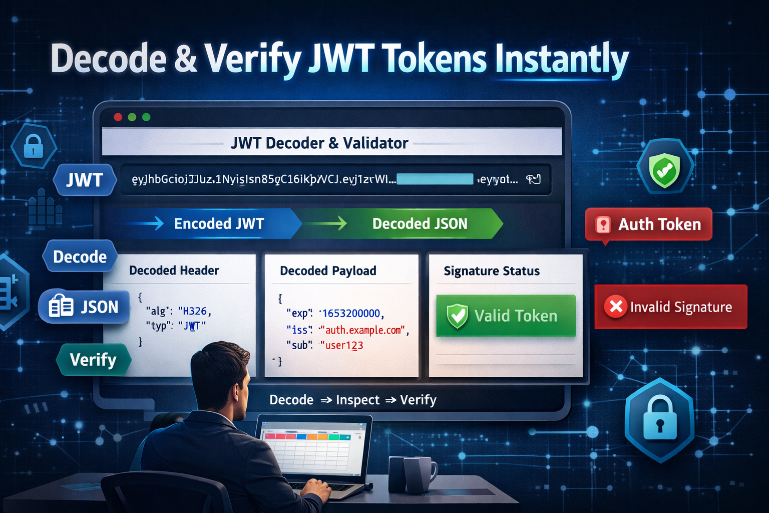Free JWT Decoder & Validator: Decode, Inspect & Verify JSON Web Tokens Instantly