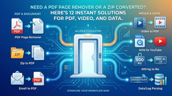 Need a PDF Page Remover or a Zip Converted? Here’s 12 Instant Solutions for PDF, Video, and Data