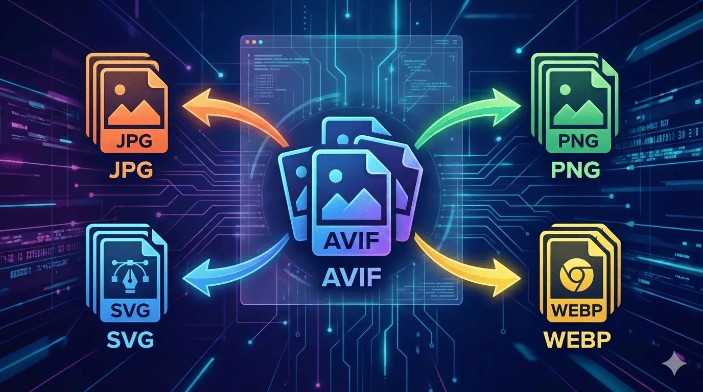 AVIF to Image Converter – Convert AVIF to JPG, PNG, SVG & WEBP Online Instantly