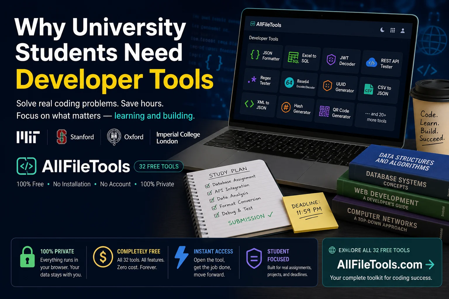 Basic Developer Tools for Beginners Learning Resources And How AllFileTools Solves Their Biggest Coding Problems