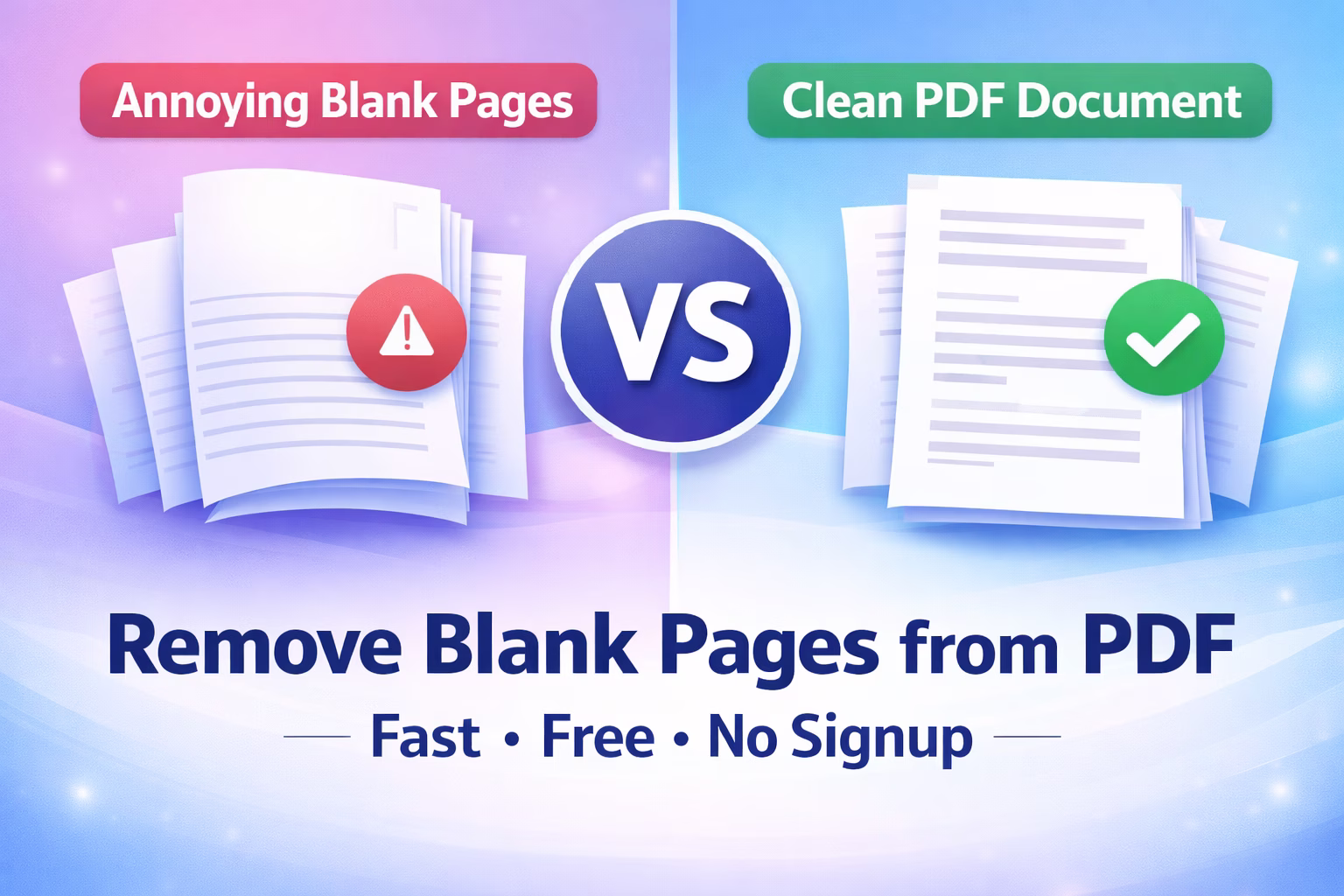 How to Remove Blank Pages from a PDF (Free, Automatic, No Software Needed)