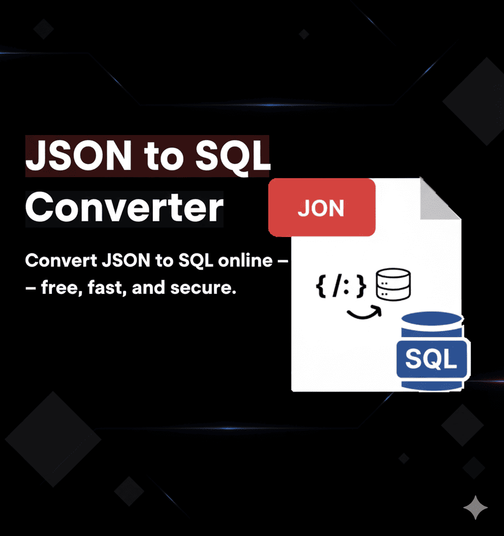 JSON to SQL Converter Online - Free, Fast & Secure | AllFileTools